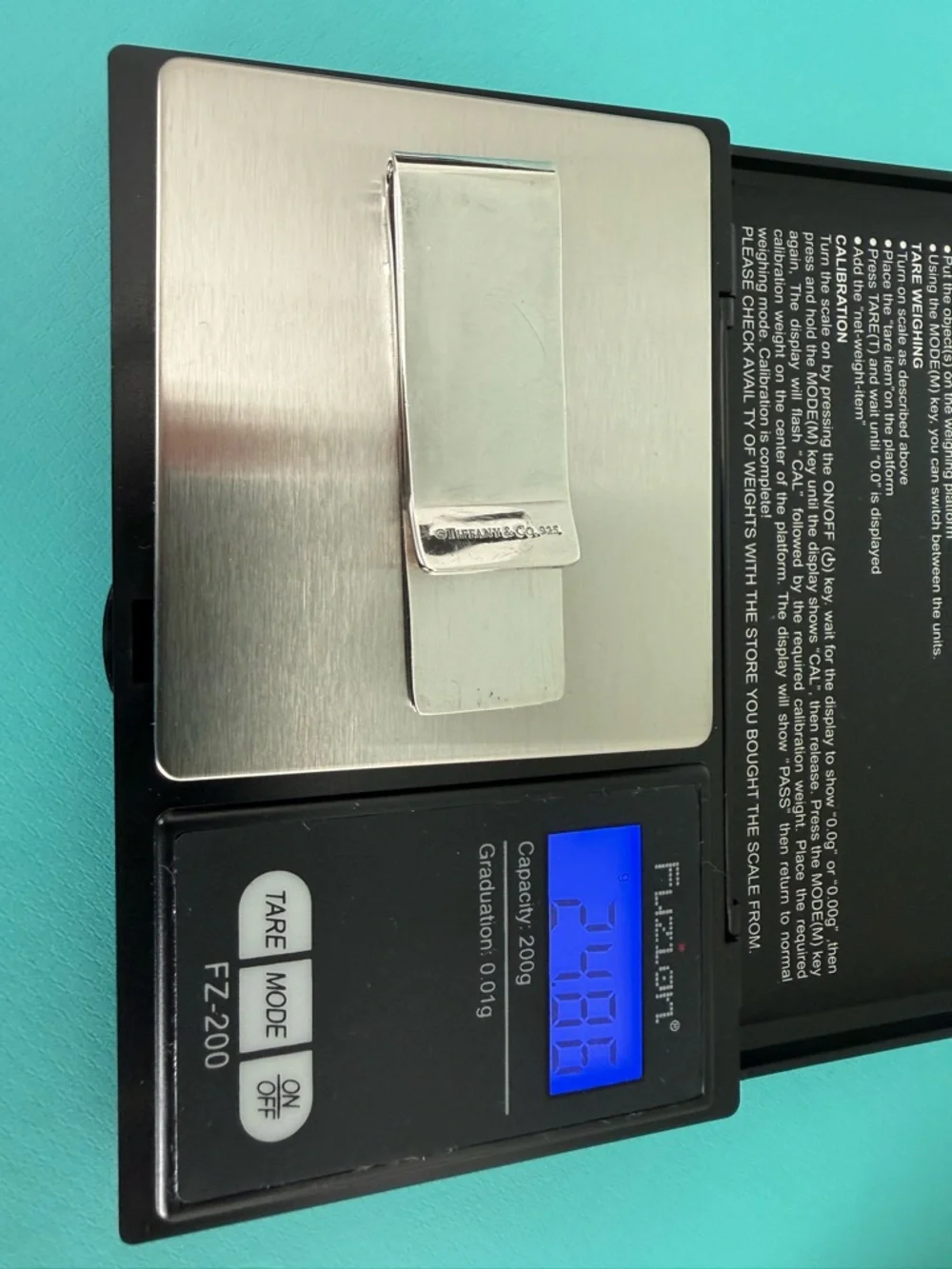 Tiffany & Co. Money Clip Polished Sterling Silver